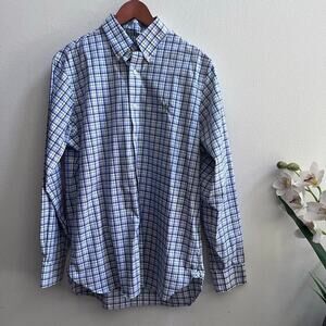 Ralph Lauren Custom Fit Yellow Yarmouth Cotton Button Down Shirt Mens Sz 32/33